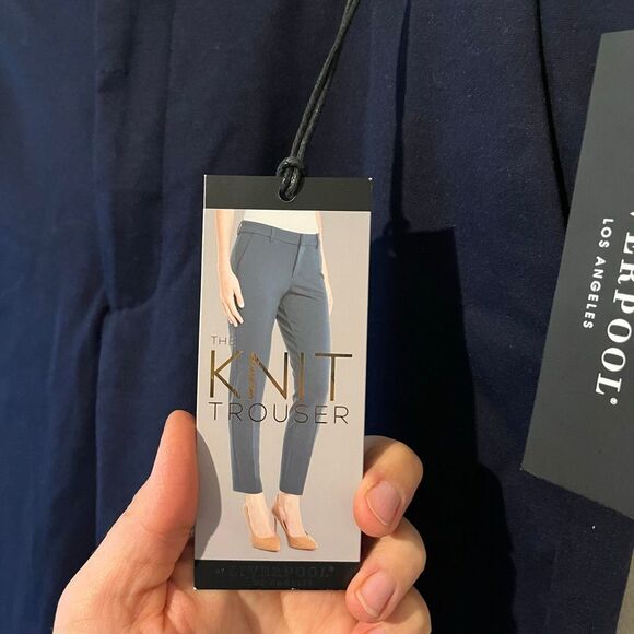 NWT Liverpool Los Angeles The Knit Trouser Blue Size 16 Stretchy Pull-On pants - Picture 12 of 13